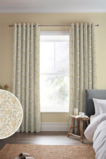 Pale Gold Rowena Wood Violet Made to Measure Curtains