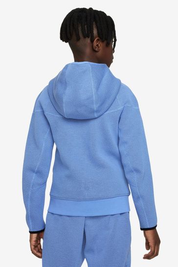 Buy Nike Blue Tech Fleece Winterized Zip Through Hoodie from Next