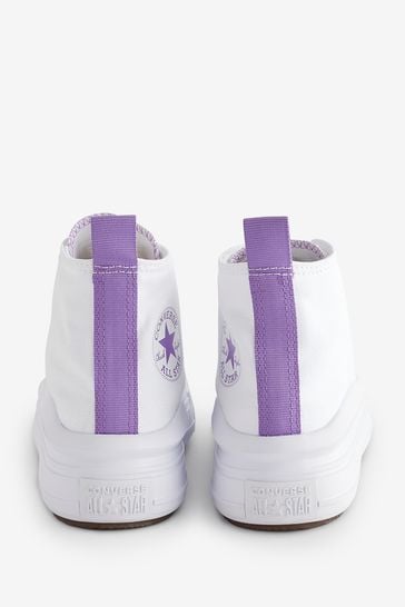 Purple baby on sale converse high tops
