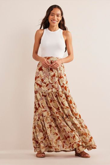 Metallic maxi deals skirt uk