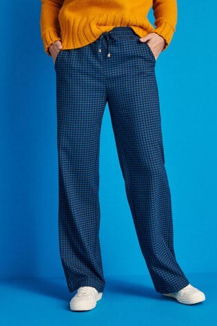 Buy Wide Leg Tie Waist Trousers from 