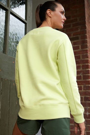Lime green crew store neck