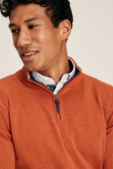 Orange quarter zip cheap