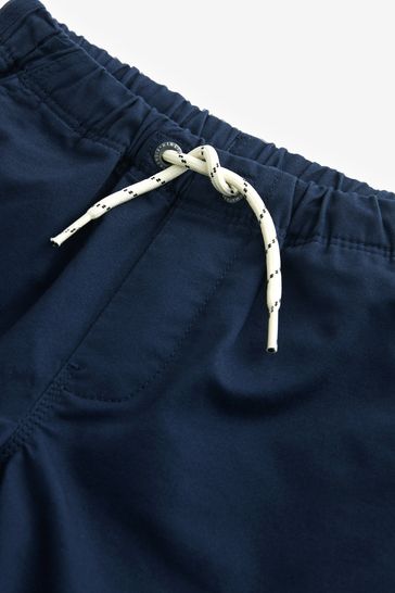Navy blue pull on shorts online