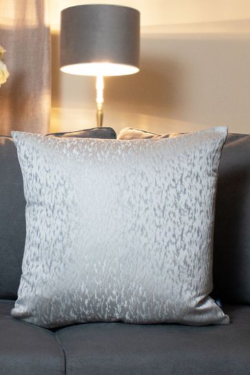 Ashley Wilde Platinum/Silver Andesite Jacquard Feather Filled Cushion