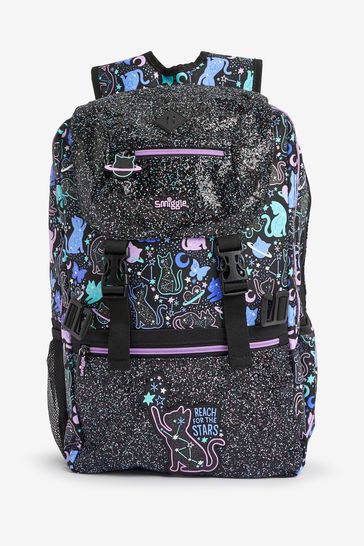 Smiggle Purple Wild Side Attach Foldover Backpack