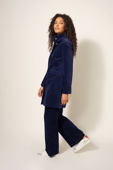 White Stuff Karla Velvet Coat