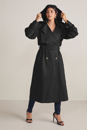 Black trench coat cheap near me