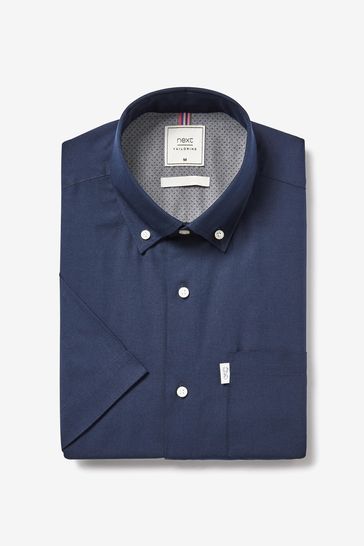 Navy blue slim fit dress shirt discount