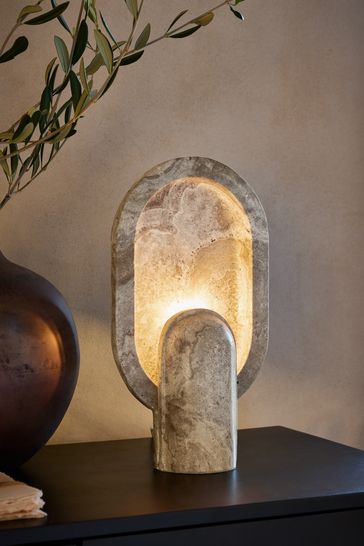 French Connection Grey Stone Rapoko Table Lamp