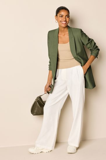 Khaki green blazer cheap