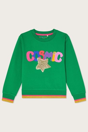 Monsoon Green Cosmic Sweater