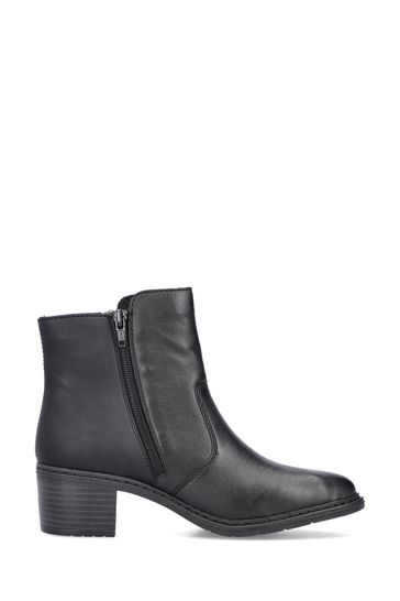Black best sale zipper boots
