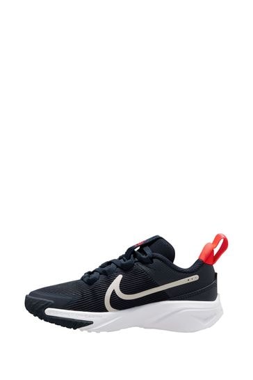 Nike Navy Kids Star Runner 4 Junior Trainers