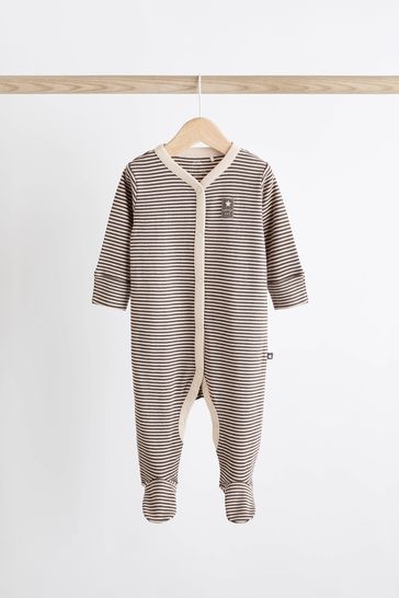 Monochrome Baby Sleepsuits 3 Pack 0mths 3yrs