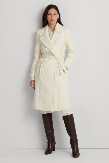 Lauren ralph lauren belted wrap coat hot sale