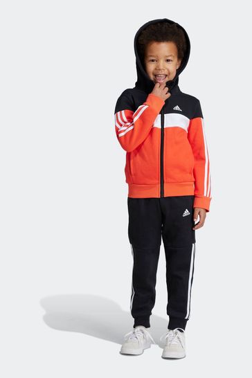 Boys red adidas tracksuit outlet
