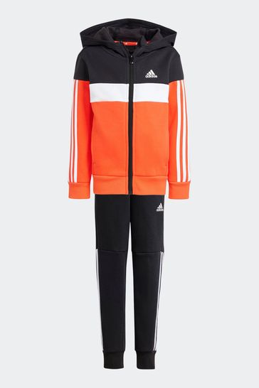 Orange adidas tracksuit kids discount