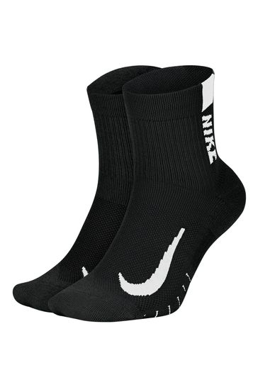 Buy Nike Black Running Ankle Socks Two Pack from Next Ireland