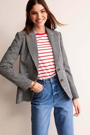 Boden tweed blazer clearance