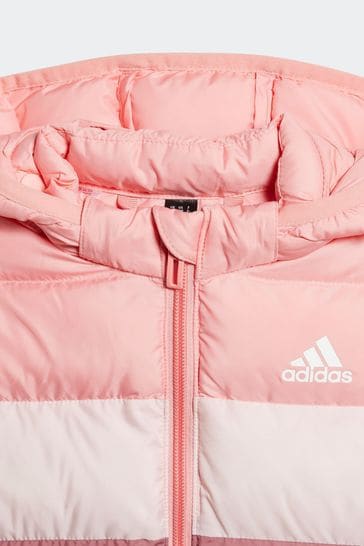 Adidas pink puffer coat best sale