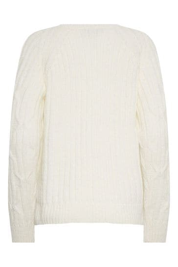 Buy Long Tall Sally Cream Cable Knit Jumper from Next Ireland