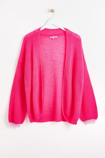 Hot pink shop cardigan womens