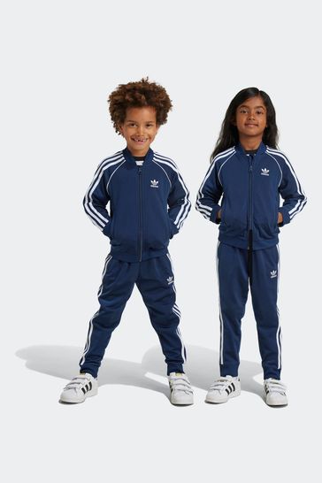 Adidas navy sst tracksuit top new arrivals