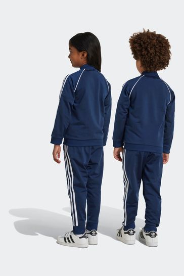 Adidas navy sst tracksuit top outlet
