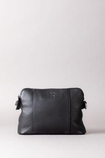 Lakeland Leather Alston Curved Leather Cross Body Green Bag