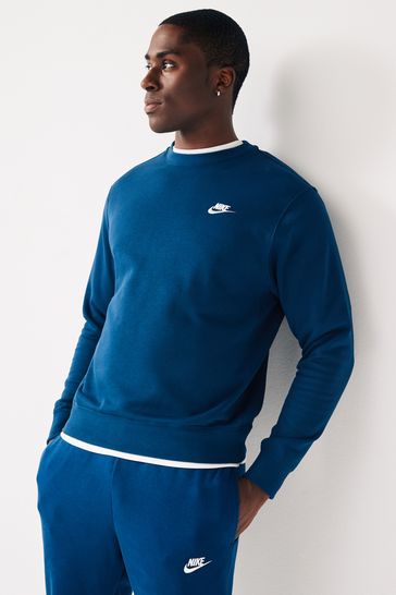 Nike Navy Club Crew Sweatshirt