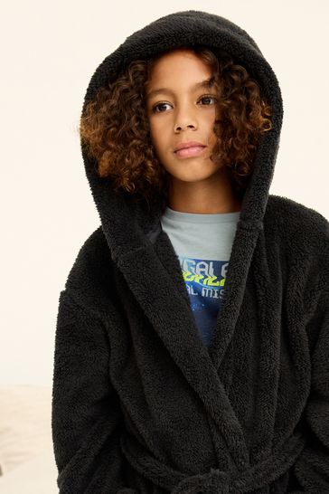 ASOS Hooded Fleece Dressing Gown | ASOS