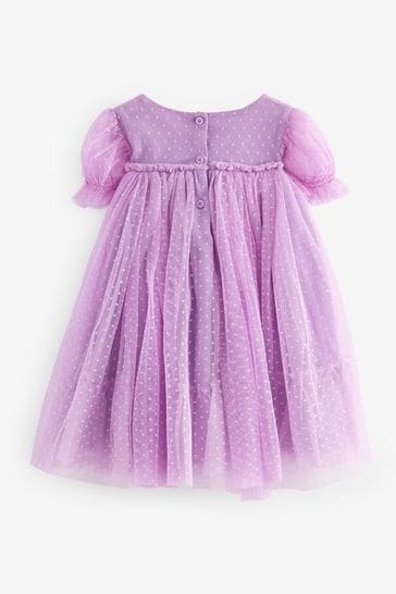 Buy Lilac Purple Mesh Party Dress 3mths 7yrs from Next Singapore