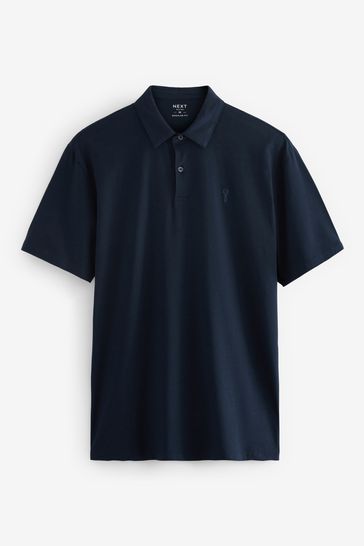 Buy Navy Teal Blue Pink Jersey Polo Shirts 3 Pack from Next Poland