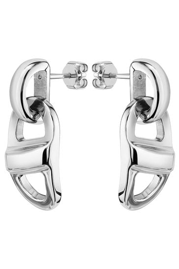 BOSS Chain Stainless Steel Drop Earrings