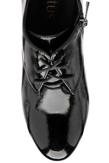 Lotus black patent shoes store