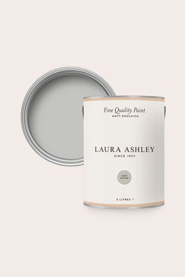 Laura Ashley Soft Silver Matte Emulsion 5LT Paint