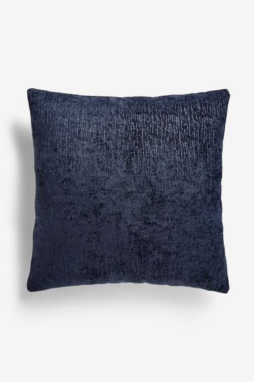 Blue shop chenille pillow
