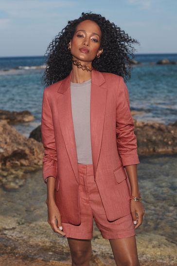 Tailored pink shorts cheap