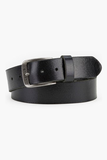 ® Levi's Cinturón de cuero negro Alturas