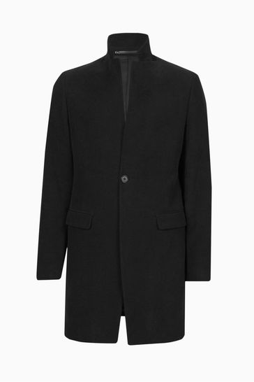All saints bodell coat black sale