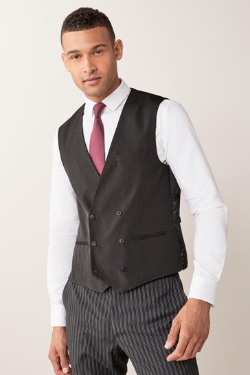 Buy Charcoal Grey Morning Suit Waistcoat from Next Luxembourg