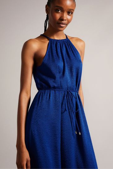 Ted baker blue midi dress online