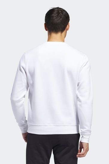 Adidas white crew neck sweatshirt store