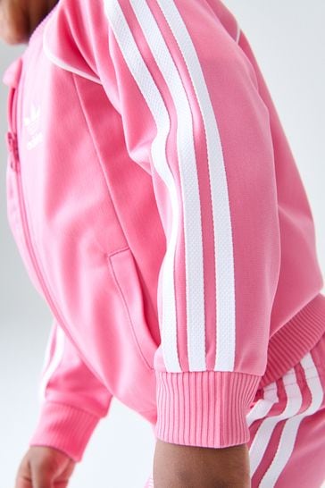 Adidas pink tracksuit mens online