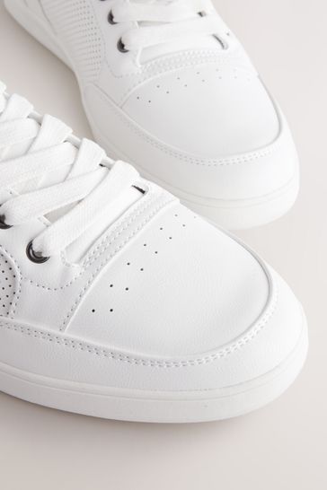 White online casual trainers