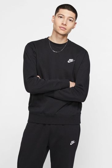 Nike Black Club Crew Sweatshirt