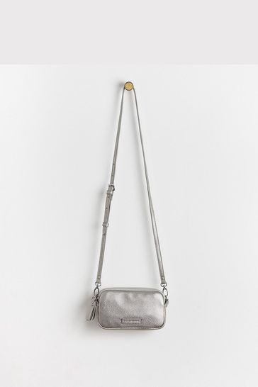 Buy Oliver Bonas Silver Naha Animal Print Strap Cross Body Bag from Next Bahrain
