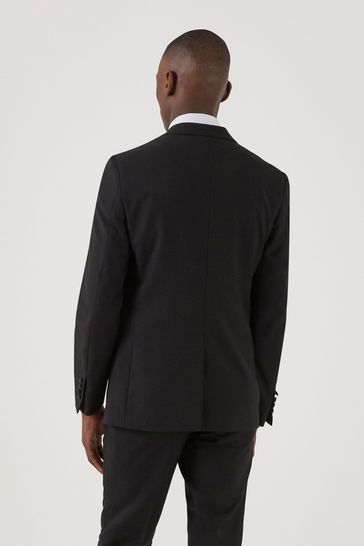 Black slim sales fit suit jacket