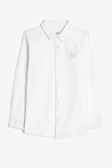 river island boys white shirt